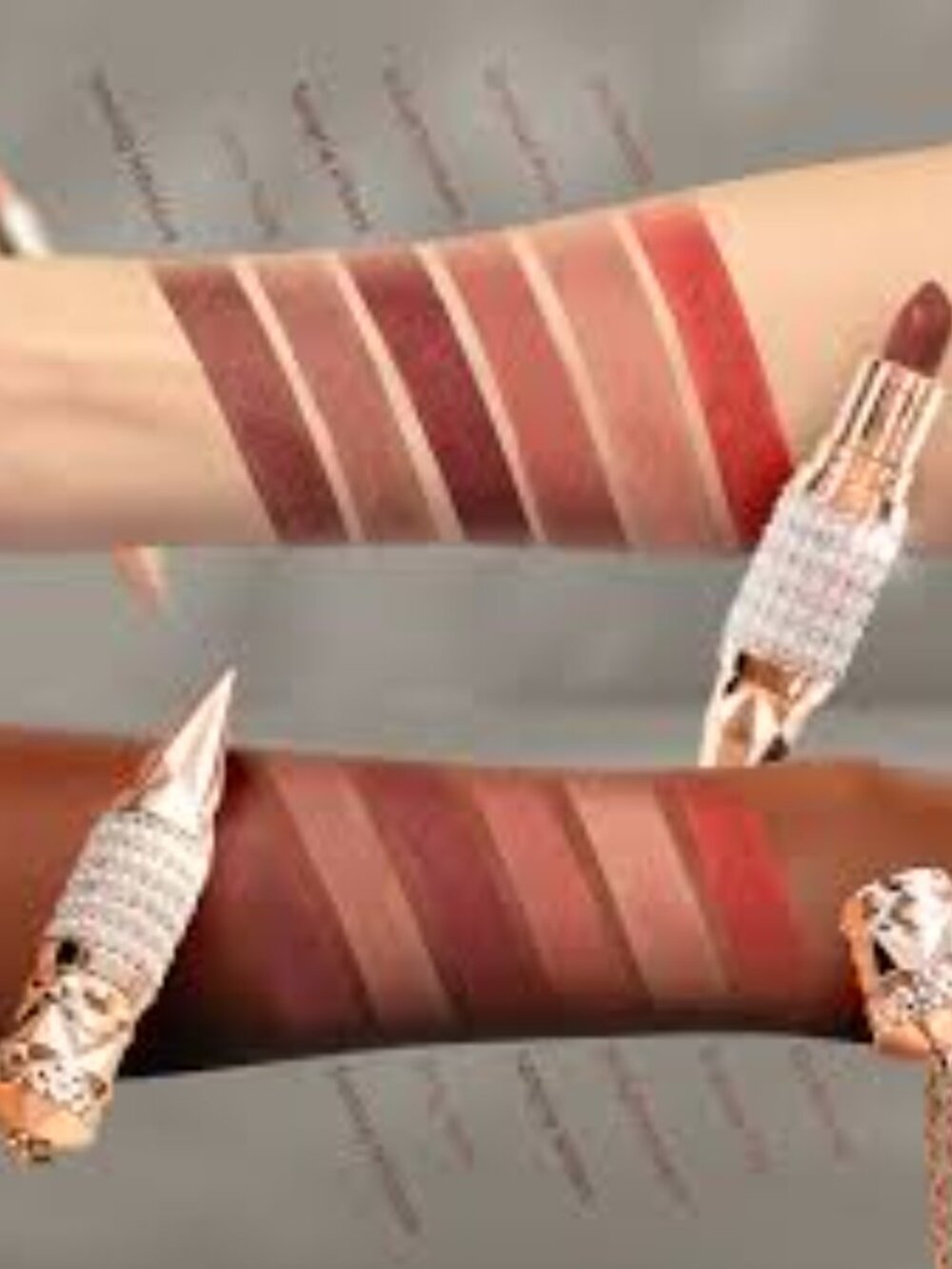 Smiling Hibiscus Rose Gold Lipstick - Luxe Pearlescent Nude - Picture 3 of 3